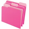 Office Depot® Brand 2-Tone File Folders, 1/3 Tab, Letter Size, Pink, Pack Of 100