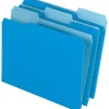 Office Depot® Brand 2-Tone File Folders, 1/3 Cut, Letter Size, Blue, Box Of 100