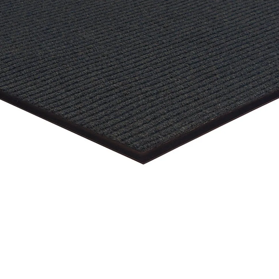 Office Depot® Brand Tough Rib Floor Mat, 3' x 4', Charcoal