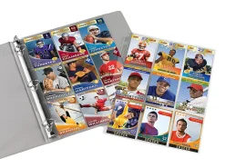 Office Depot® Brand Trading Card Binder Pages, 8-1/2" x 11", Clear, Pack Of 10