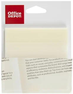Office Depot® Brand Translucent Sticky Notes, 3