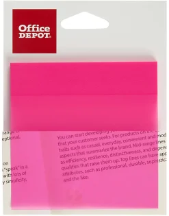 Office Depot® Brand Translucent Sticky Notes, 3