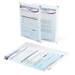 Office Depot® Brand Transparent Zipper Envelopes, Letter Size, Clear, Pack Of 3