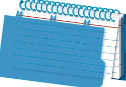 Office Depot® Brand Viewfront Spiral Index Cards With Polypropylene Cover, 3" x 5" Cards, Assorted Colors, 50 Bound Cards