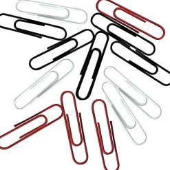 Office Depot® Brand Vinyl Paper Clips, Pack Of 200, Jumbo, Assorted Colors