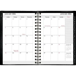Office Depot Brand Weekly Monthly Planner, 4" x 6", Black, January 2026 to December 2026, OD71150026