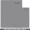 2026-2027 Office Depot® Brand Weekly/Monthly Academic Planner, 8-1/2" x 11", 30% Recycled, Gray, July 2026 To June 2027