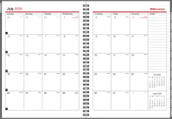 2026-2027 Office Depot® Brand Weekly/Monthly Academic Planner, 8-1/2" x 11", 30% Recycled, Gray, July 2026 To June 2027
