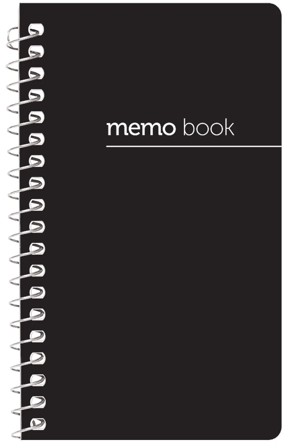 Office Depot® Brand Wirebound Business Notebook, Hard Back Cover, 7-1/4" x 9-1/2", Narrow Ruled, 80 Sheets, Black