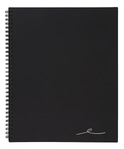 Office Depot® Brand Wirebound Business Notebook, 8-7/8" x 11", 1 Subject, Narrow Ruled, 80 Sheets, Black