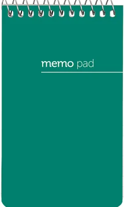 Office DepotĀ® Brand Wirebound Top-Opening Memo Pads, 3" x 5", College Ruled, 60 Sheets Per Pad, Assorted Colors (No Color Choice), Pack Of 12 Pads
