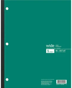 Office Depot® Brand Wireless Notebook, 8" x 10-1/2", Wide Ruled, 80 Sheets, Assorted Colors