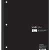 Office Depot® Brand Wireless Notebook, 8" x 10-1/2", Wide Ruled, 80 Sheets, Black
