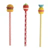 Office Depot® Brand Wood Fashion Pencil, #2 Medium Lead, Assorted Food Designs