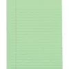 Office Depot® Brand Writing Pads, 5" x 8", Narrow Ruled, 50 Sheets, Green, Pack Of 2 Pads