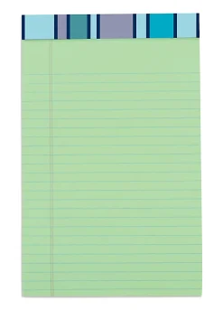 Office DepotĀ® Brand Writing Pads, 5" x 8", Narrow Ruled, 50 Sheets, Green, Pack Of 2 Pads