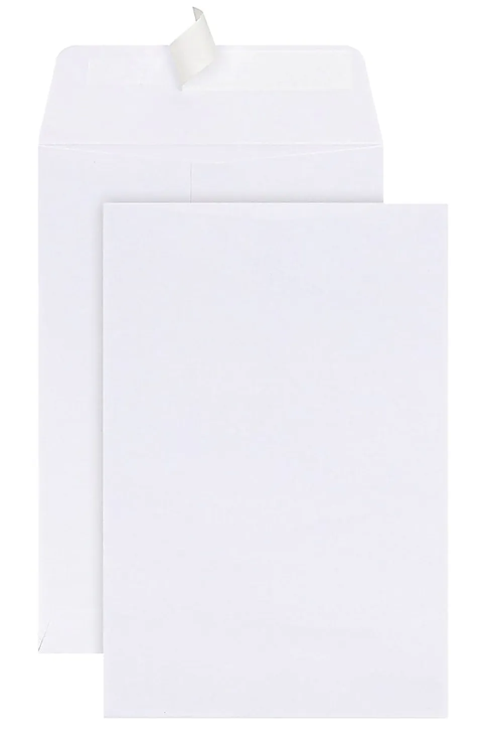 Office Depot® Brand 6" x 9" Catalog Envelopes, Clean Seal, 30% Recycled, White, Box Of 100