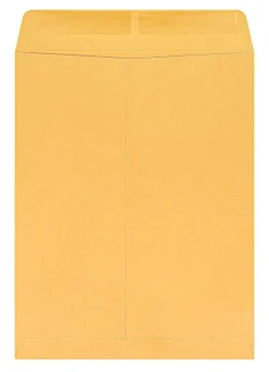 Office Depot® Brand  9" x 12" Manila Catalog Envelopes, Gummed Seal, Brown Kraft, Box Of 100