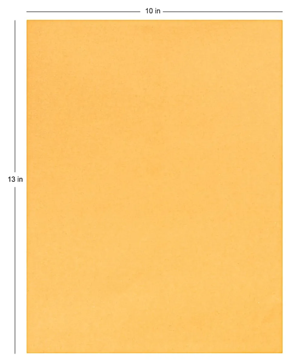 Office Depot® Brand 10" x 13" Manila Catalog Envelopes, Gummed Seal, Brown Kraft, Box Of 100