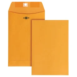 Office Depot® Brand 6" x 9" Manila Envelopes, Clasp Closure, Brown Kraft, Box Of 100