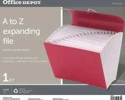 Office Depot® Brand Xpand File, A-Z, 10" x 12", Assorted