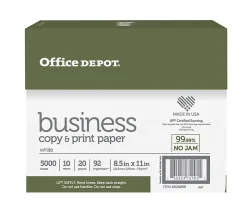 Office Depot® Business Multi-Use Printer & Copy Paper, 10 Reams, White, Letter (8.5