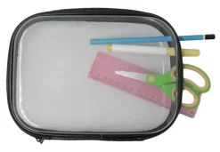 Office Depot® Clear Pencil Case With Trim, 9