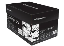Office Depot® Color Copy Paper, 8 Reams, White, Letter (8.5" x 11"), 4000 Sheets Per Case, 28 Lb, 98 Brightness