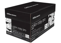 Office Depot® Color Copy Paper, 8 Reams, White, Letter (8.5" x 11"), 4000 Sheets Per Case, 28 Lb, 98 Brightness