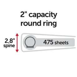 Office Depot® Durable View Binder, 2
