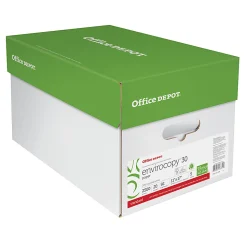 Office Depot® EnviroCopy® Copy Paper, 5 Reams, White, Ledger (11