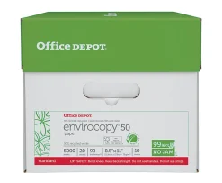 Office Depot® EnviroCopy® Copy Paper, 10 Reams, White, Letter (8.5