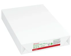 Office Depot® EnviroCopy® Copy Paper, 1 Ream, White, Letter (8.5" x 11"), 500 Sheets Per Ream, 20 Lb, 92 Brightness, 50% Recycled, FSC® Certified