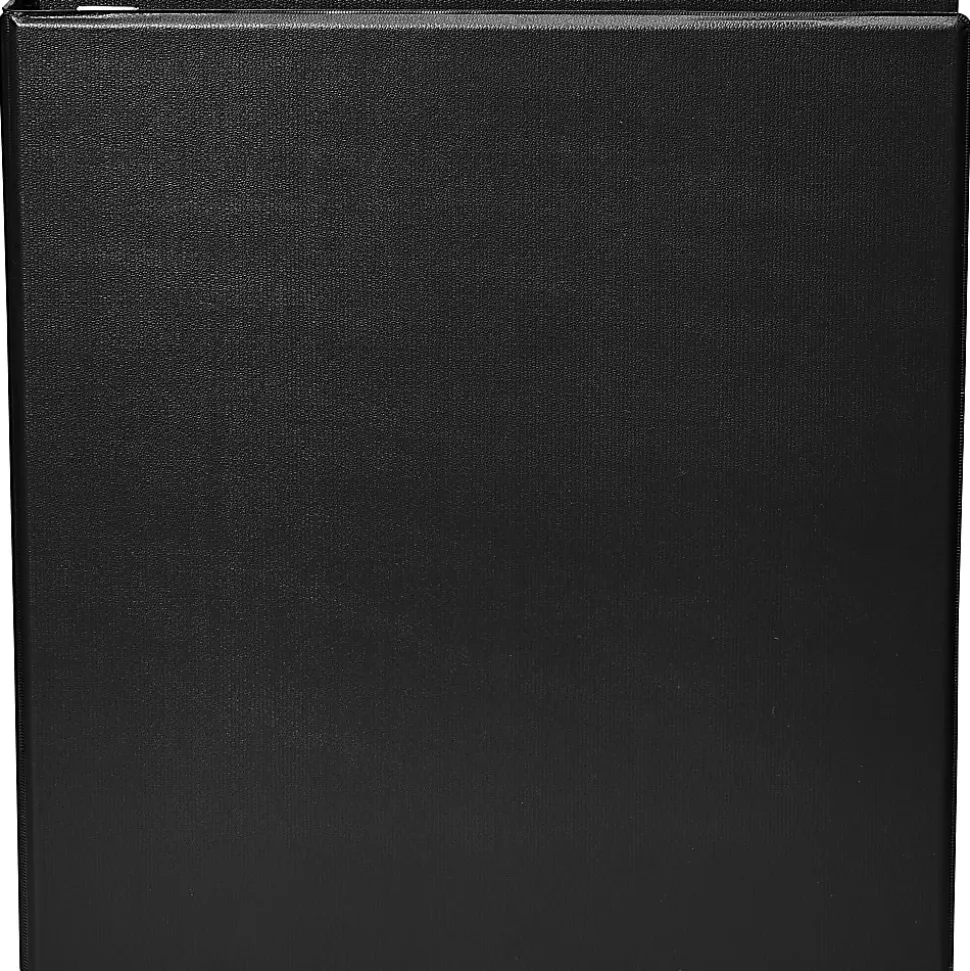 Office Depot® Heavy-Duty Easy-Open 3-Ring Binder, 1 1/2" D-Rings, 49% Recycled, Black
