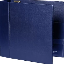 Office Depot® Heavy-Duty 3-Ring Binder, 5" D-Rings, Navy