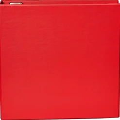 Office DepotĀ® Heavy-Duty 3-Ring Binder, 3" D-Rings, Red