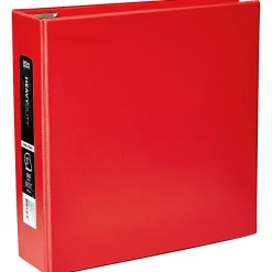 Office Depot® Heavy-Duty 3-Ring Binder, 3" D-Rings, Red
