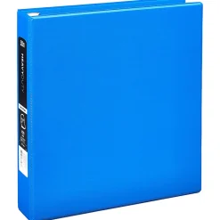 Office Depot® Heavy-Duty 3-Ring Binder, 1 1/2" D-Rings, 34% Recycled, Blue