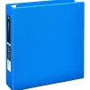 Office Depot® Heavy-Duty 3-Ring Binder, 2" D-Rings, 49% Recycled, Blue