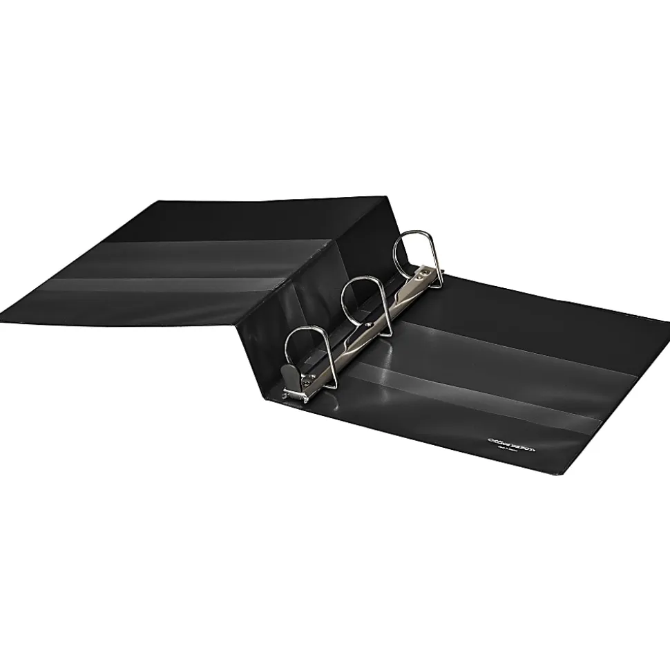 Office Depot® Heavy-Duty 3-Ring Binder, 2" D-Rings, Black