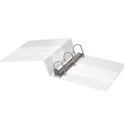 Office Depot® Heavy-Duty View 3-Ring Binder, 1" D-Rings, 49% Recycled, Navy