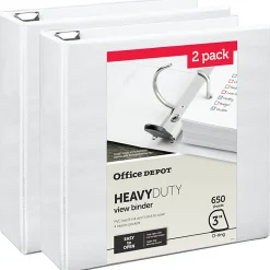 Office Depot® Heavy-Duty View 3-Ring Binder, 1