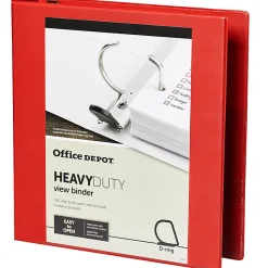 Office Depot® Heavy-Duty View 3-Ring Binder, 1 1/2