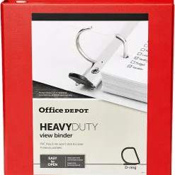 Office Depot® Heavy-Duty View 3-Ring Binder, 1 1/2