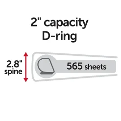 Office Depot® Heavy-Duty View 3-Ring Binder, 2