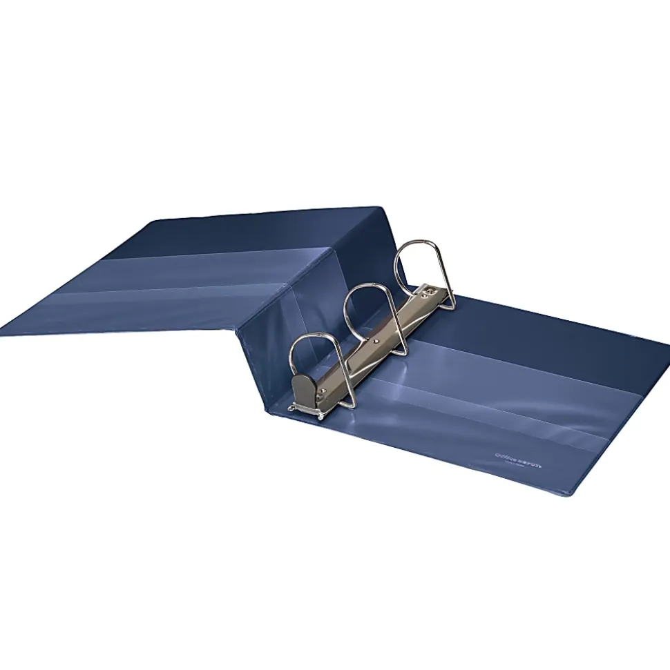 Office Depot® Heavy-Duty View 3-Ring Binder, 1" D-Rings, Army Green