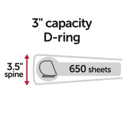 Office Depot® Heavy-Duty View 3-Ring Binder, 1