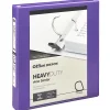 Office Depot® Heavy-Duty View 3-Ring Binder, 1" D-Rings, Purple