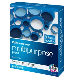 Office Depot® Multi-Use Printer & Copy Paper, 1 Ream, White, Letter (8.5