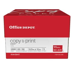 Office Depot® Multi-Use Printer & Copy Paper, 3 Reams, White, Letter (8.5